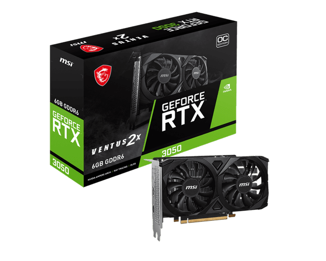 MSI RTX3050 VENTUS 2X E 6G OC